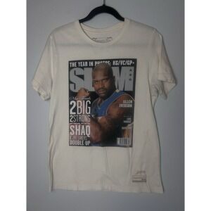 Shaq  O'Neal Slam Magazine Mitchell & Ness T-shirt Size M Shaq‎ & The Lakers